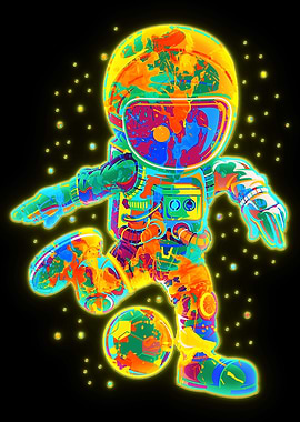 Astronaut soccer black