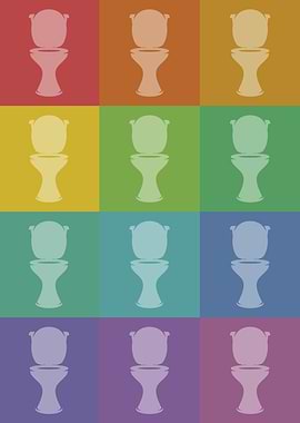 Toilet Icons Pop Art