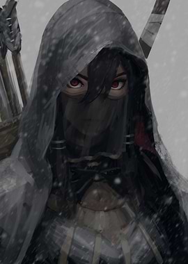 Fantasy Anime Girl Ninja