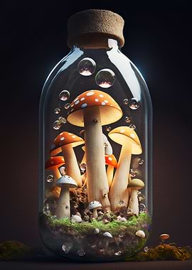 Mushroom in a Bottle