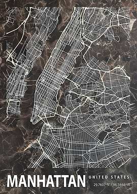 MANHATTAN CITY MAP