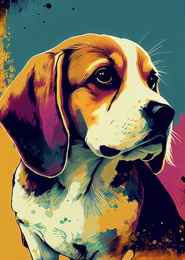 Beagle Pop Art Dog