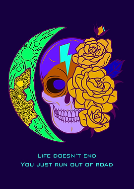 Dark Memes Skull Quote