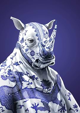 Ming Porcelain Rhino