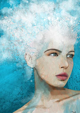 Beautiful thoughtful woman