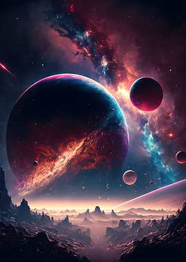 beautiful Space Landscape