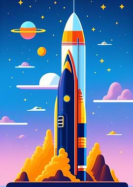 Planet Rocket To Space