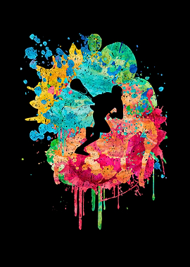 Lacrosse Spieler PopArt