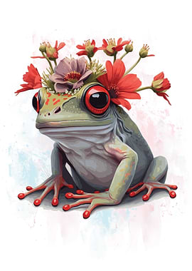 Red Eyed Tree Frog Art