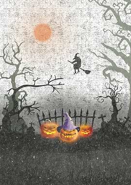 halloween witch pumpkin