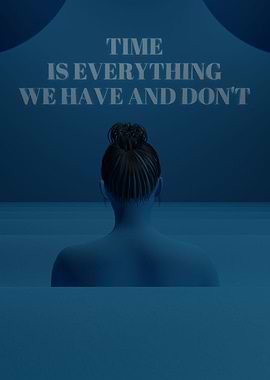Time Blue 3D Quote