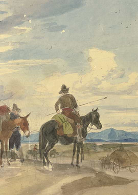 Farmer on horseback