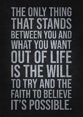 The Will To Try And Faith