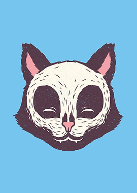 Cat Skull Face