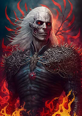 Fiery Skeletal Necromancer