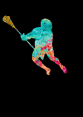 Lacrosse Spieler PopArt