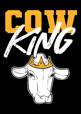 Cow King Cowman Gift