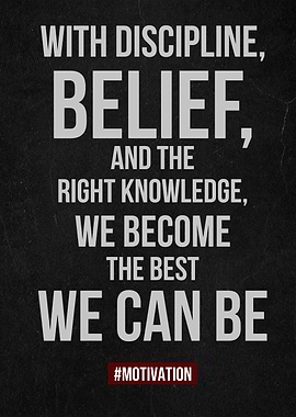 with discipline belief