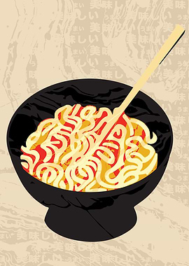 Minimalist Ramen Poster