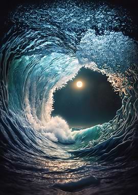 Great wave landscape