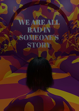 We Bad Colorful 3D Quote