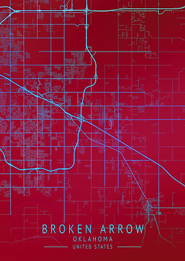 Broken Arrow City Map