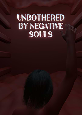 Unbothered Red 3D Quote