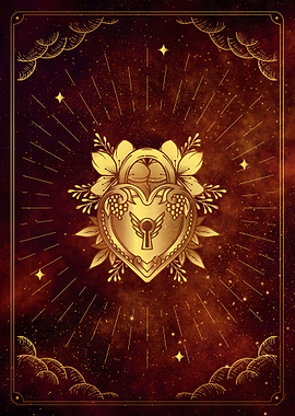 Tarot the heart lock