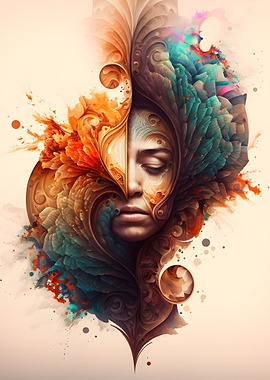 Abstract Face Painting