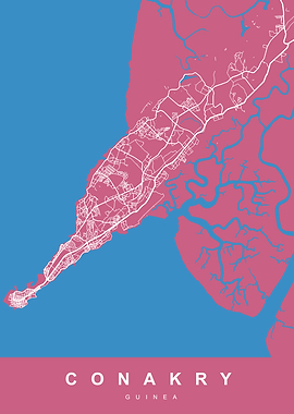 Map CONAKRY GUINEA