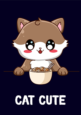 cat cute ramen