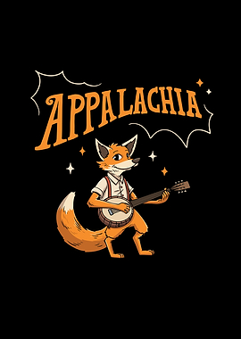 Fox with Banjo Appalachia