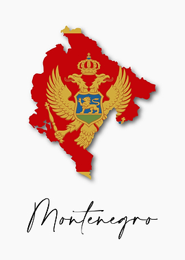 Montenegro Country Map