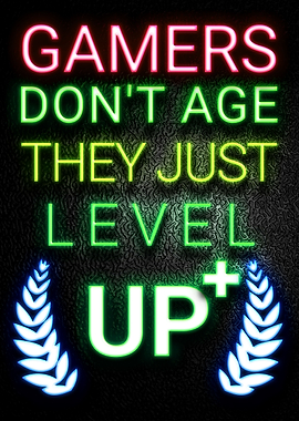 Neon Gaming Poster