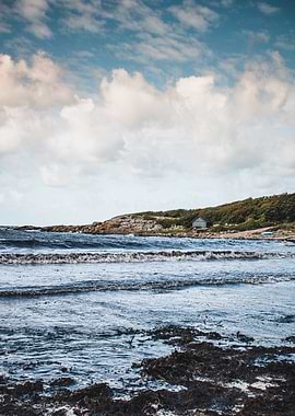 lonely house at the sea