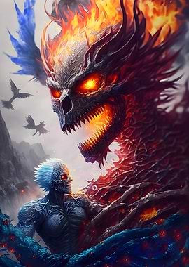 Fiery Skeleton Menace