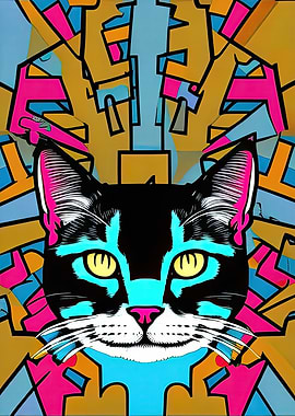 Pop Art Cat 08