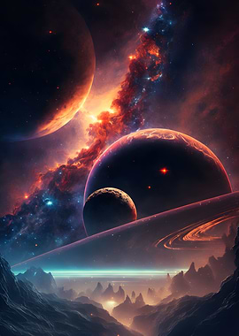beautiful space landscape