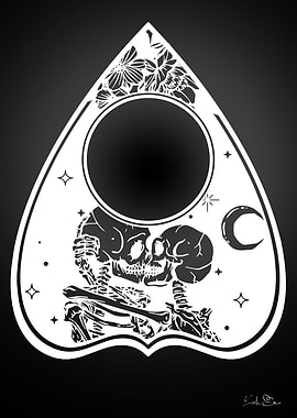 Ouija board love skulls