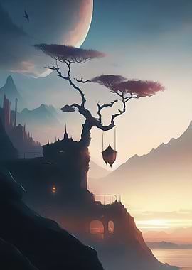 Ocre Sunset Mystical Magic