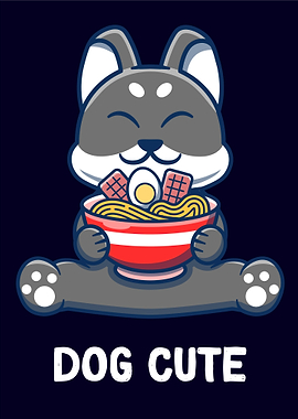 dog cute ramen
