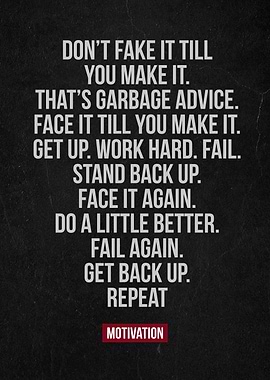 dont fake it