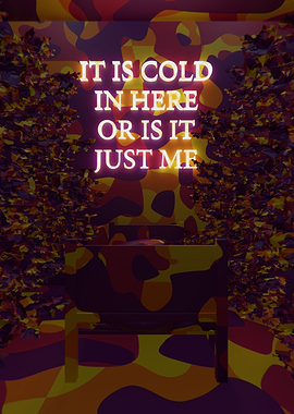 It Is Cold Orange Camo 3D