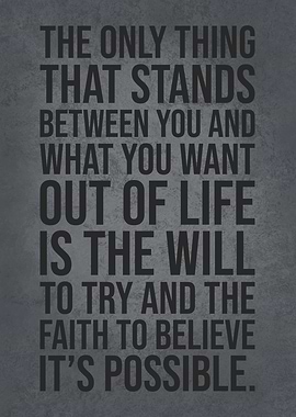 Will To Try And Faith