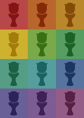 Toilet Icons Pop Art