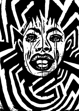 Black and White Abstract