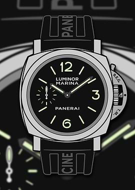 Luminor marina on Rubber