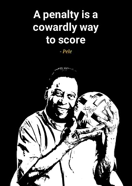 Pele and text