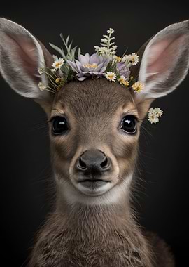 cute baby fluffy deer