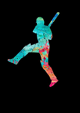 CricketSpieler in Popart